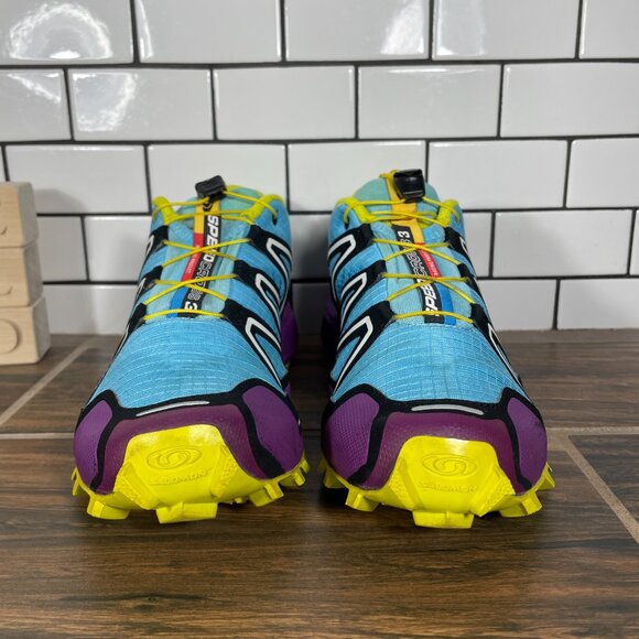 Salomon Speedcross 3 Trail Running Shoes Womens Size 9.5 Multicolor Sneakers - Picture 3 of 15